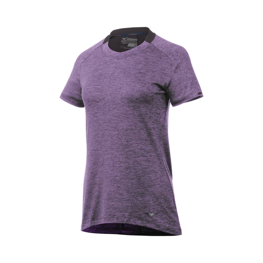 Maglietta Mizuno Alpha Short Sleeve Donna - Viola - 62571-RXBJ